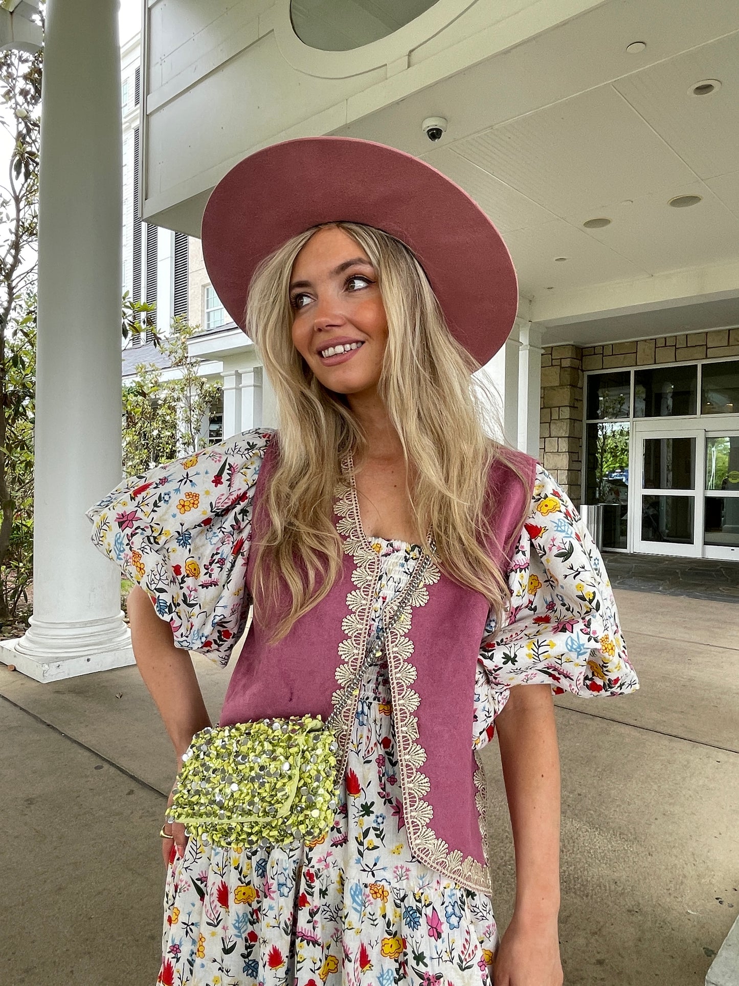 Boho Love Waistcoat Lilac